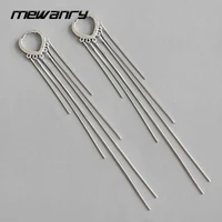 mewanry prevent allergy 925 steamp drop earrings trend elegant creative tassel jewelry party birthday gifts for women