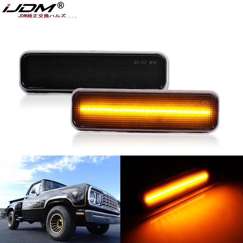 

2pcs For Dodge RAM TRUCK RAM CHARGER D100 D150 D250 Plymouth Sedan Front Side Marker Parking Lights/Turn Signal Light T10 Amber