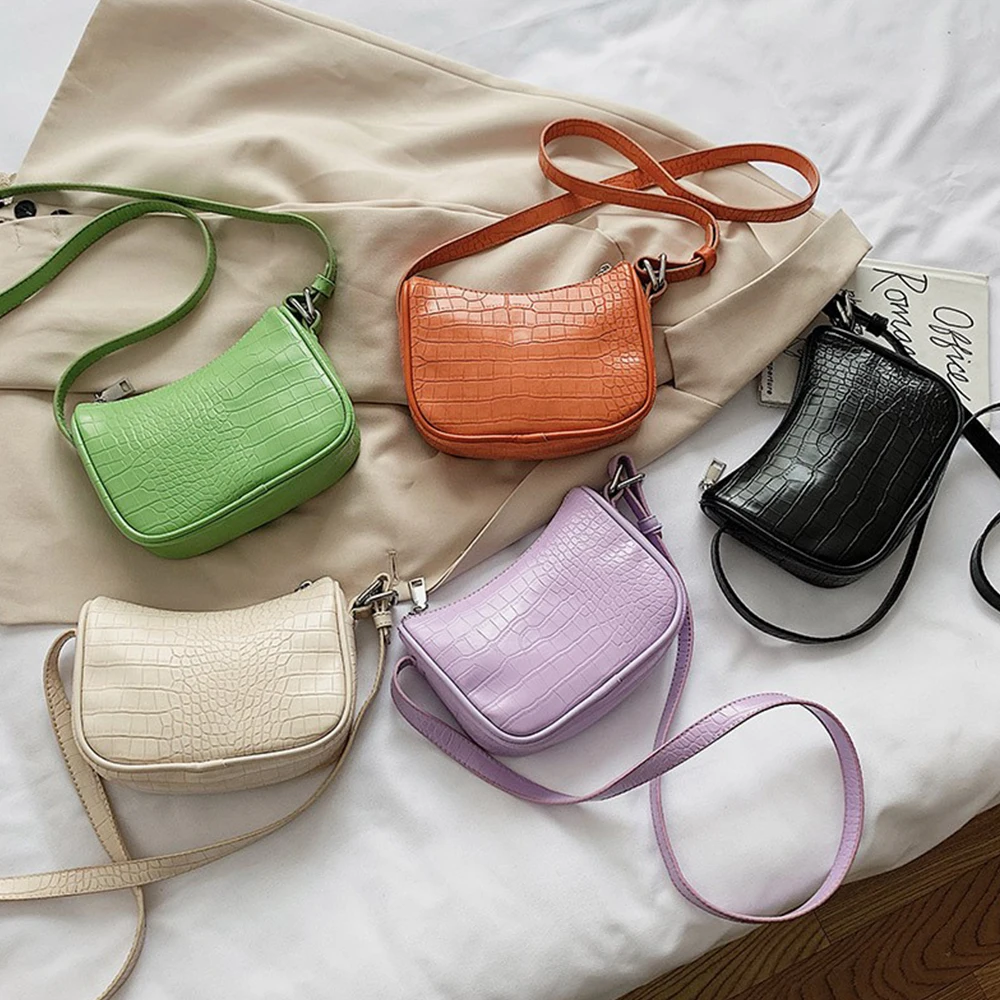 Fashion Crocodile Pattern Handbag Mini Pu Leather Shoulder Bags For Women 2020 Chain Design Luxury Female Travel Totes Pack Fema | Багаж и