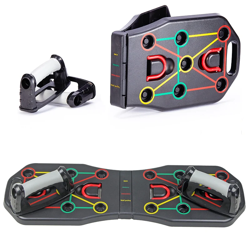 Доска пуш ап 13 в 1 тренажер для фитнеса бодибилдинга стойка с инструкцией принтом