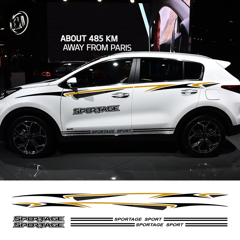 

2 шт., автомобильные виниловые наклейки для KIA Sportage