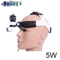 5w high power led dental head light helmet headband surgical headlamp hight prightness adjustable light spot