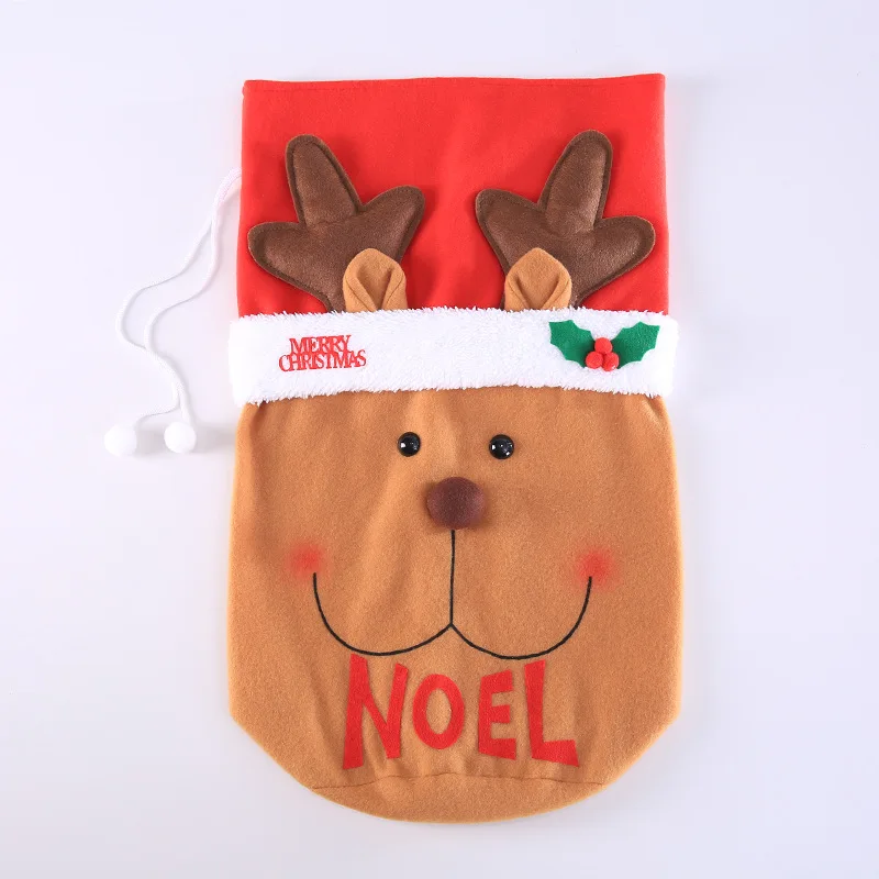 36x35 см изысканные рождественские украшения день Санта большой мешок чулок