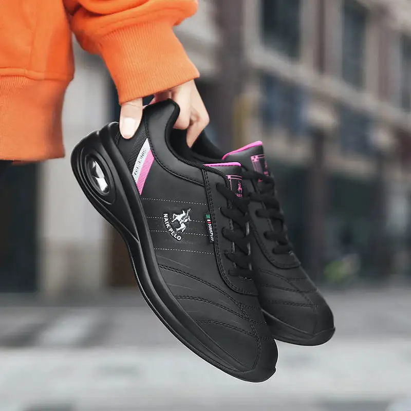 

34-43 Female Running Sneakers Thick Bottomed Sports Shoes Ladies Dama Black Sneakers Woman Number 11.5 Women Sport Shoes Tennis