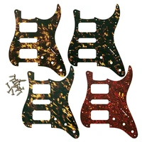 guitar parts for usamexico fd st11 screw holes hsh two deluxe humbuckers single st guitar pickguard scratch plate flame pattern