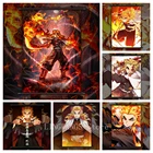 Алмазная 5d-картина сделай сам, рассекающий демонов, киметасу No Yaiba Rengoku Kyoujurou, Аниме Манга, Алмазная мозаика, вышивка крестиком, домашний декор, подарок