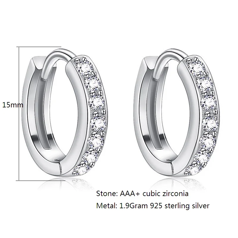 SL Женские серьги клипсы Изящные Ювелирные изделия из кубического циркония