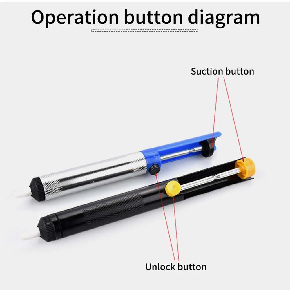 

Tin Soldering Sucker Pen Removal Vacuum Soldering Iron Desolder Tools Professional Smd Solder Suction Pen CX-206