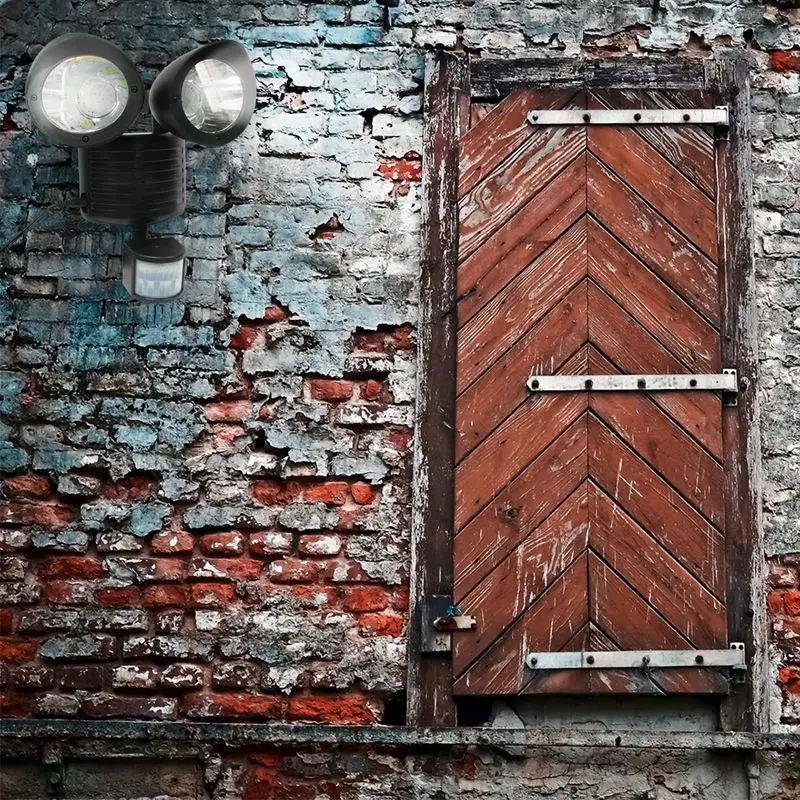 22 светодиодный двойной детектор безопасности Солнечный Точечный светильник