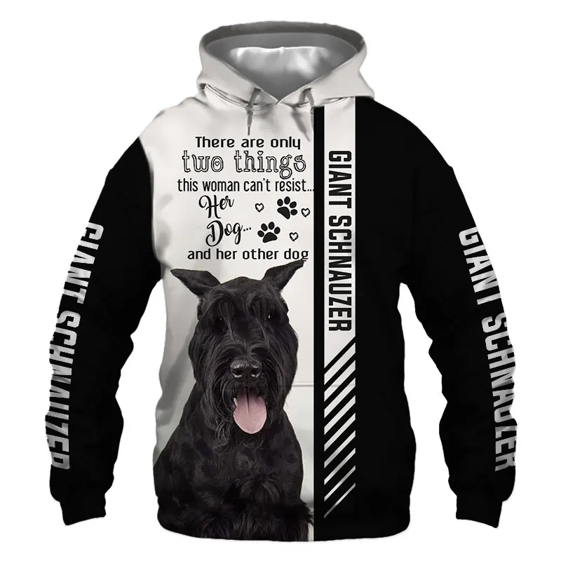 Куртка гигантского шнауцера с 3D принтом для мужчин и женщин толстовка в стиле