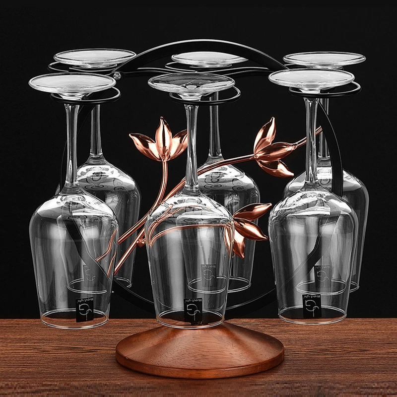 

Red wine cup holder hanging upside down household red wine cup goblet holder high-end wine cabinet decoration glass holder