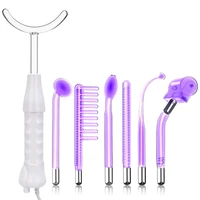 7 wands tube high frequency facial machine spot acne remove face body skin high frequency electrode glass tube electrotherapy