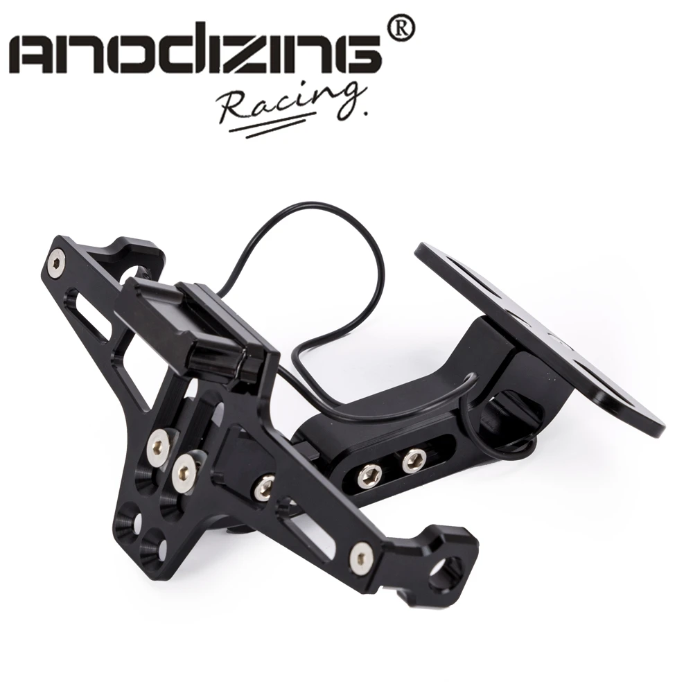 Мотоциклетная алюминиевая рама для номерного знака с регулируемым углом и