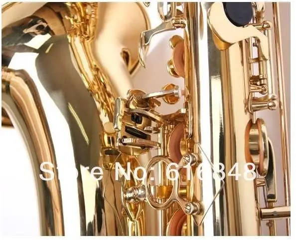 Высококачественный латунный баритон саксофон золотой лак E Flat Baritone Sax Новое