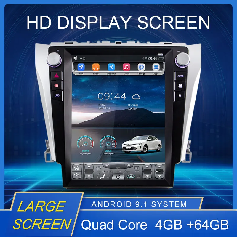 12 1 &quotAndroid 9 автомобильное радио для Toyota Camry 2012 2014 2015 2017 Мультимедиа GPS навигация HIFI