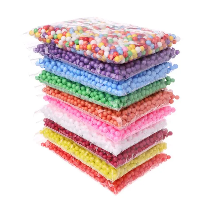 7 9 мм снежные частицы грязи аксессуары пенопластовые бусины шарики слизи