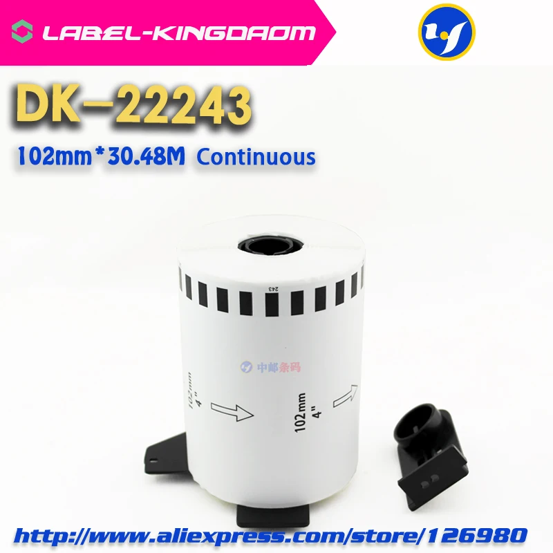 3 заправка Rolls Совместимость DK-22243 этикетка 102 мм * 30 48 м непрерывного совместимы