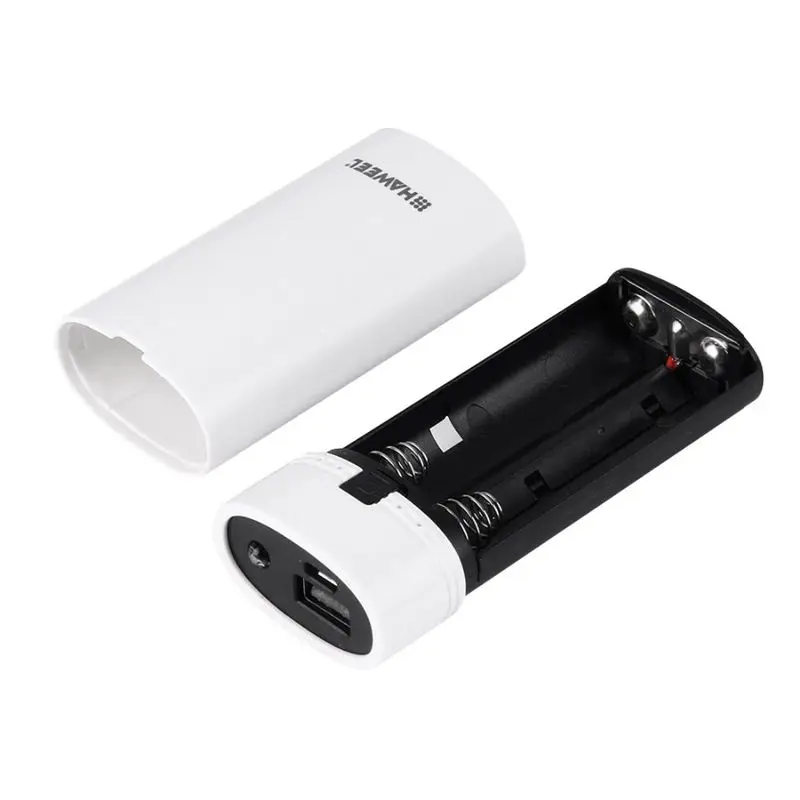 Haweel DIY 2x18650 портативный аккумулятор 5600 мАч Внешний корпус с USB выходом и