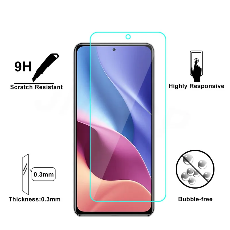 Tempered Glass For Xiaomi Redmi Note 10 Pro Max 10S Protective Glass For Redmi 10X K40 Pro Plus Lens Glass Film Cover Protector
