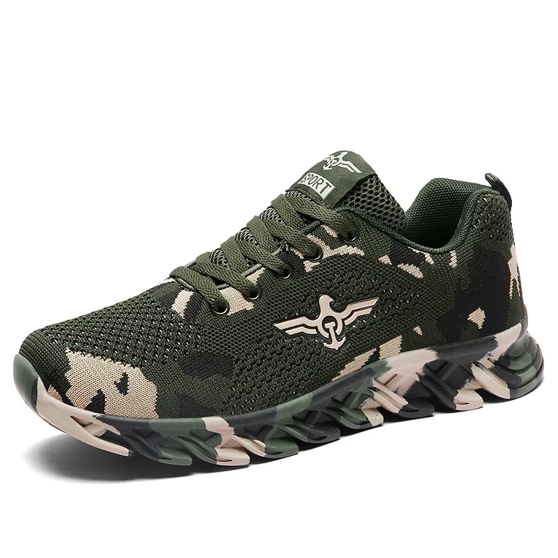 

2021 New Men's Women's Running Shoes Unisex Sport Outdoor Sneakers Breathable Women Camouflage Weightlight Walking Jogging Shoes