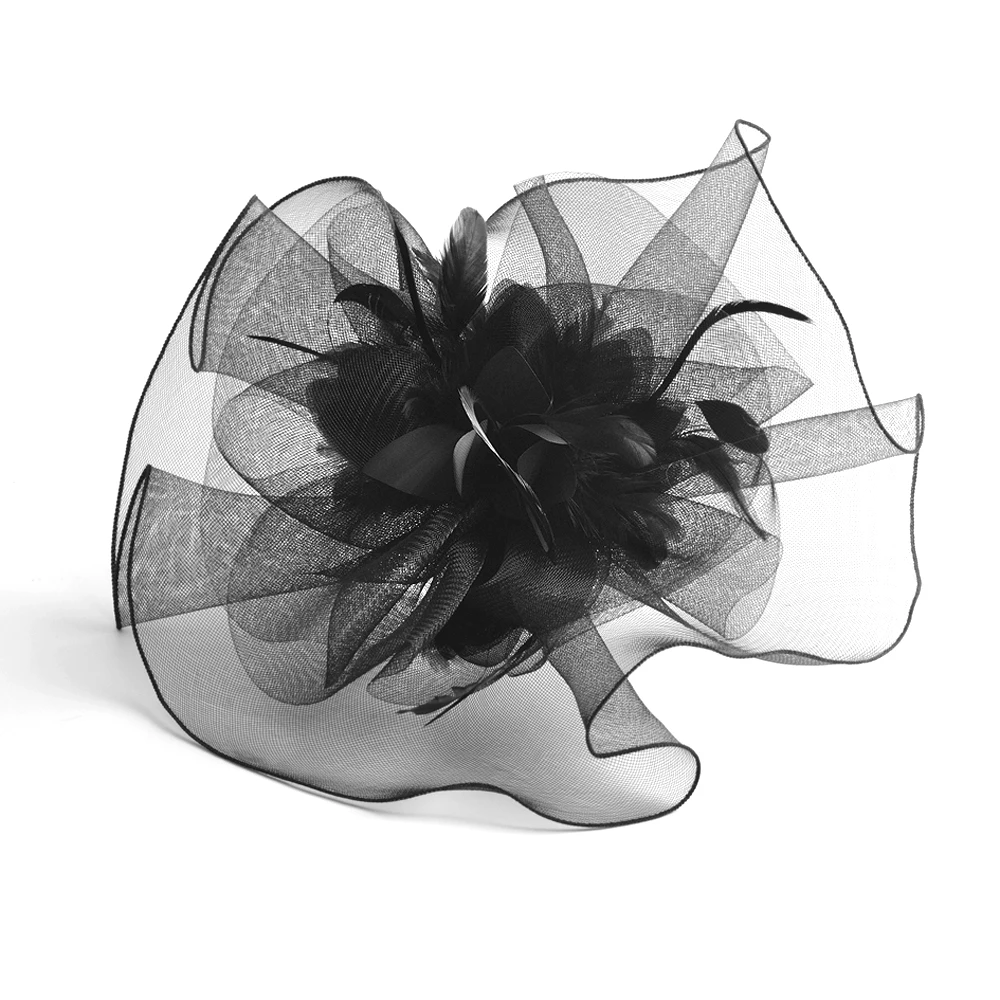 Большая Вуалетка головной убор в виде цветов женская свадебная Коктейльная