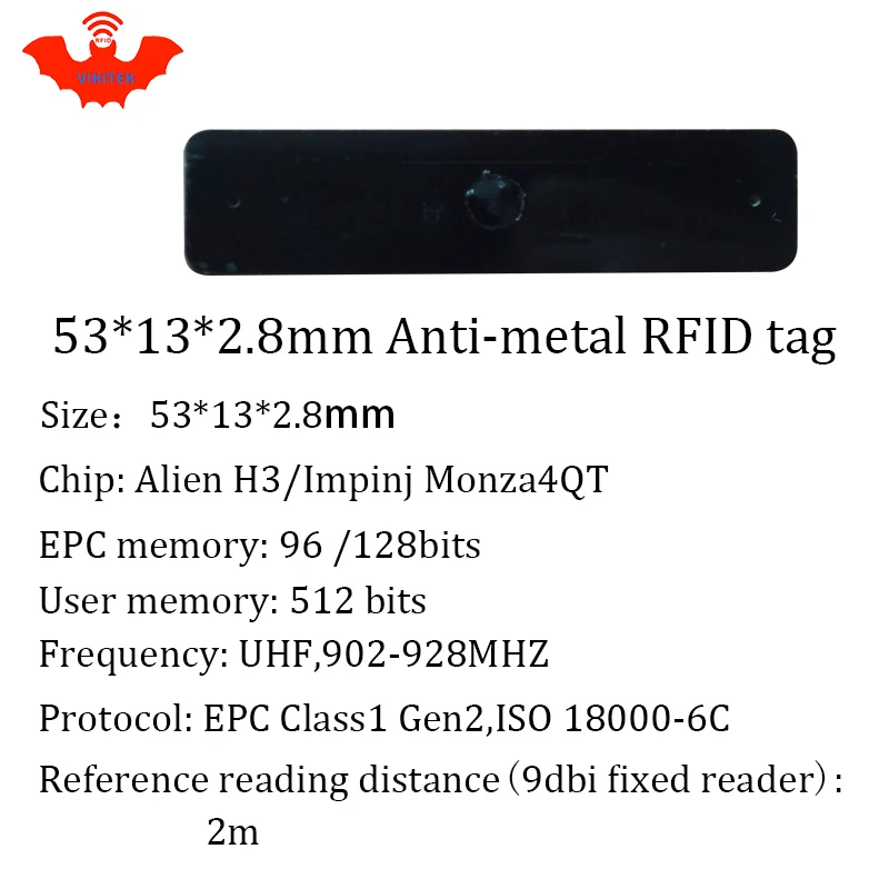 UHF RFID Метка 915 МГц 868 Alien Higgs3 EPCC1G2 6C 53*13*2 8 мм управление фиксированными активами PCB