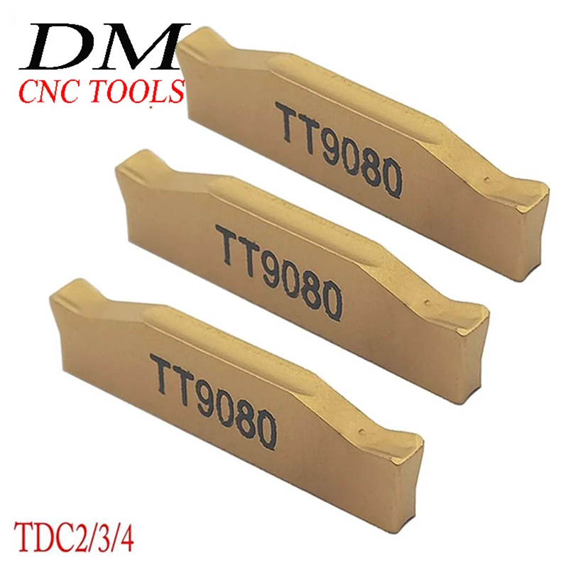10 шт. TDC2 TDC3 TDC4 TT9030 TT9080 пазовки внешние и внутренние режущие лезвия вставки