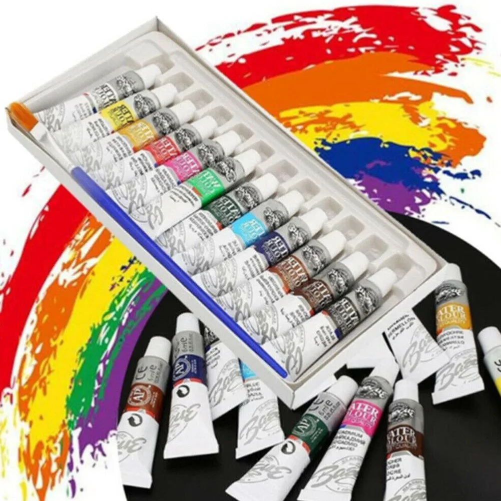 12 шт./компл. набор акриловых художественных красок акварельные краски с