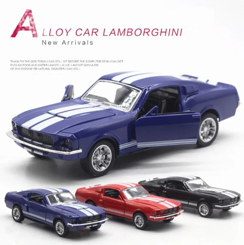 1:32 модель автомобиля из сплава с высокой имитацией Ford Mustang игрушки 2 открытых
