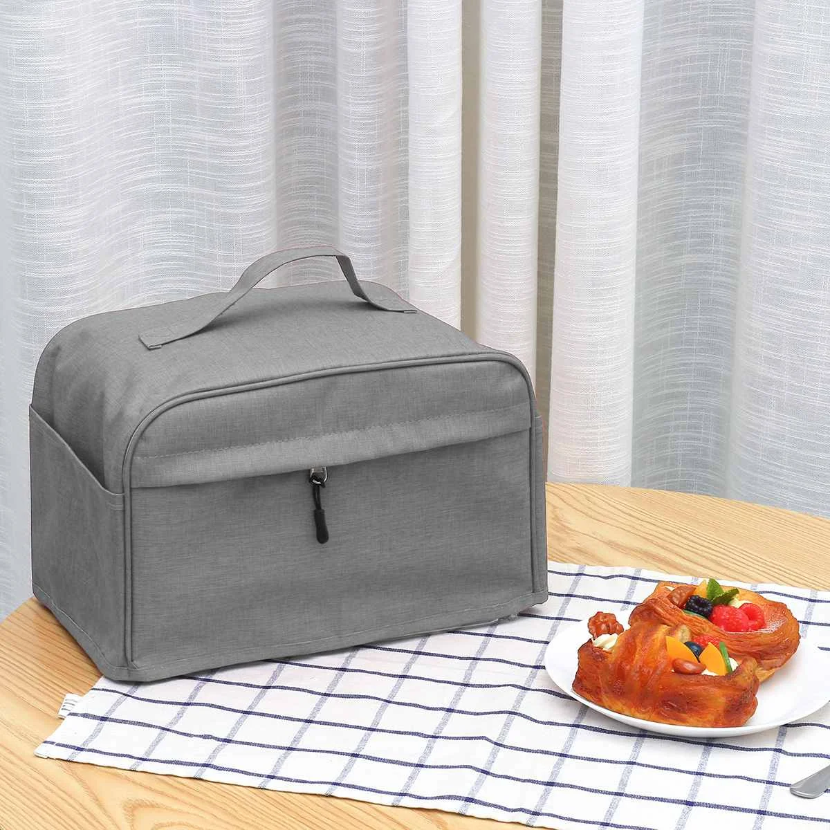 Прочный кухонный пылезащитный чехол для еды защиты от грязи 2 ломтика 4 тостер