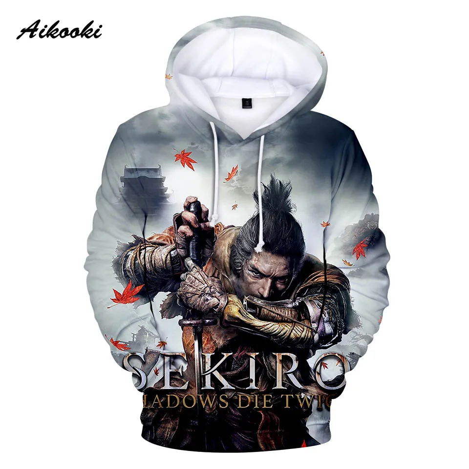 Толстовка SEKIRO с принтом Тени умирают дважды мужские и женские толстовки