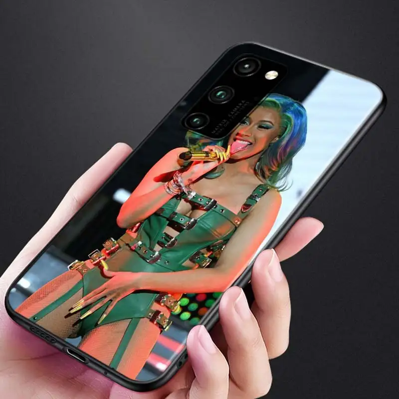

Silicone Cover Rapper hip hop Cardi B for Huawei Honor 30 20S 20 10i 9S 9A 9C 9X 8X 10 9 Lite 8A 7C 7A Pro Phone Case