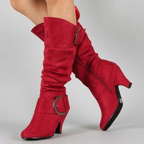 

Women's shoes, women's boots, belt buckle, large size 40-43