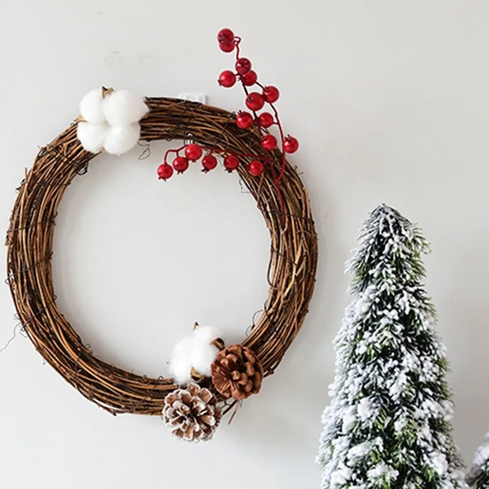 Венок из искусственных цветов ручной работы настенные подвесные украшения