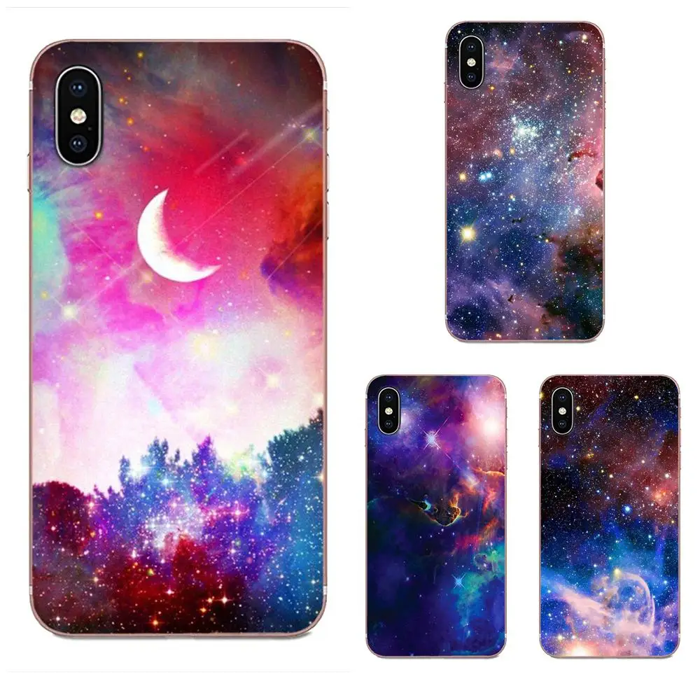 Мягкие ТПУ чехлы для Sony Xperia Z Z1 Z2 Z3 Z4 Z5 compact Mini M2 M4 M5 T3 E3 E5 XA XA1 XZ Premium Trifid Nebula Moon Space |
