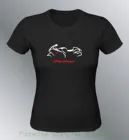 Женская футболка на заказ Hayabusa Gsx R Sml Xl, черная женская футболка Gsxr 1300 Moto Line, женская футболка на продажу