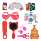 Путешествия кукольный Камера игрушечные очки, косынка для 18 дюймов Американский 43 см для ухода за ребенком для мам новорожденных Reborn Baby Doll для девочек рождественский подарок, игрушка для детей