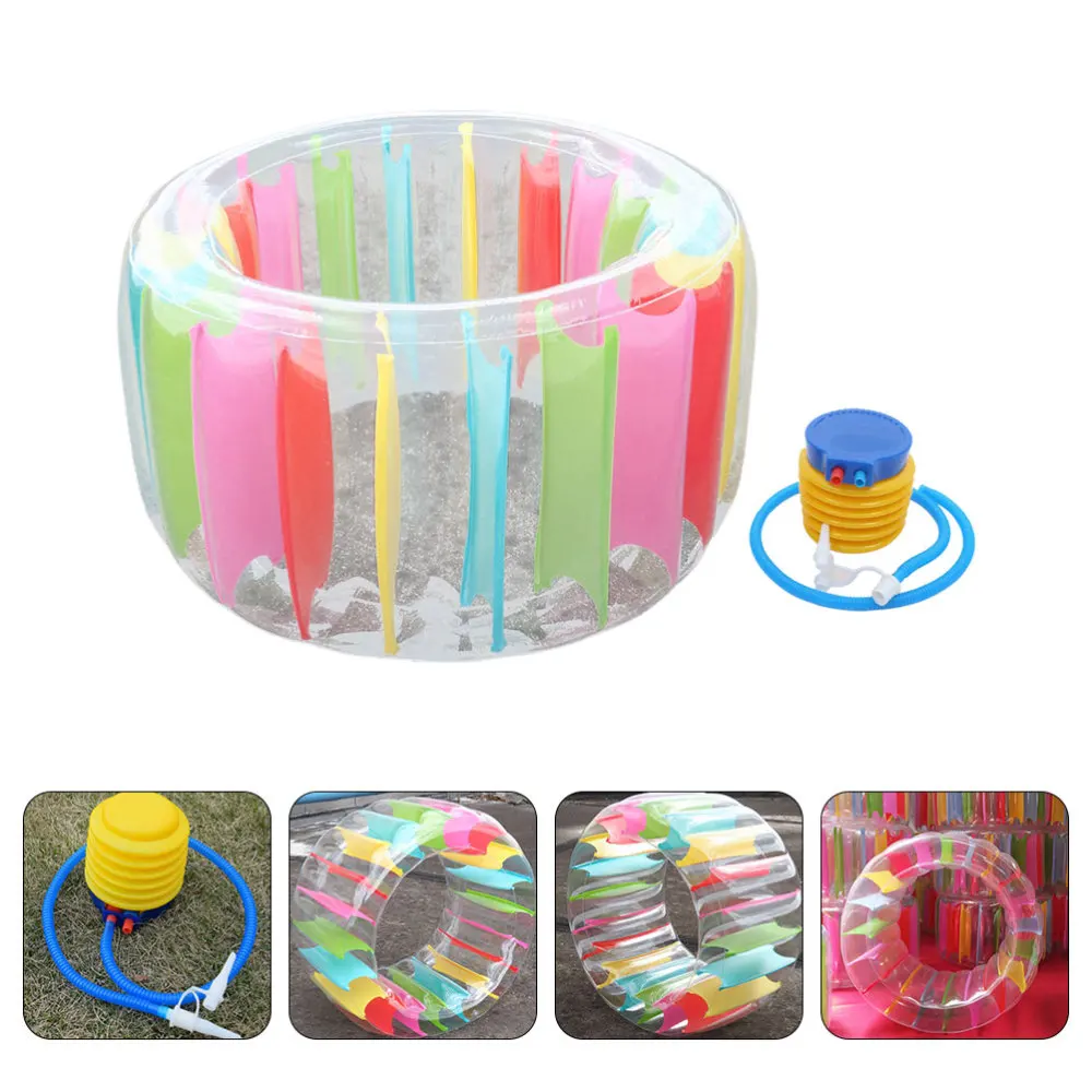 

1Pc Inflatable Water Wheel Roller Floating Crawling Roller with Air Pump