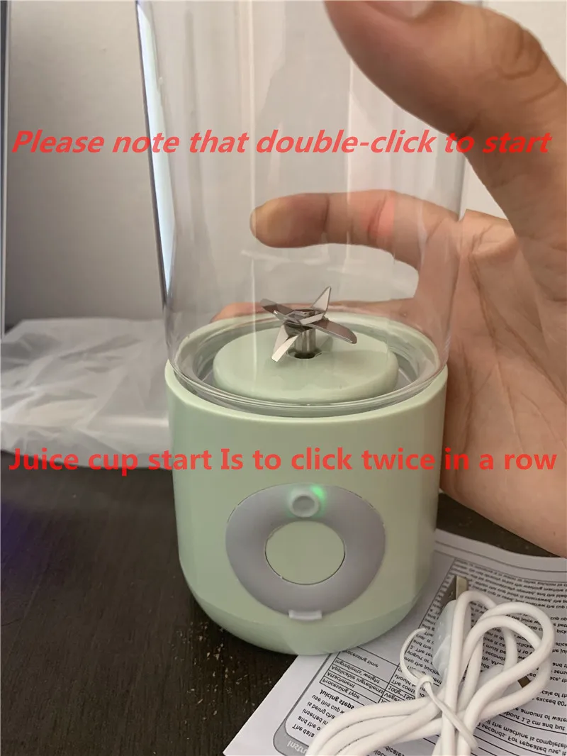 

6 Cutter Mini Portable Juicers USB Electric Mixer Fruit Smoothie Blender For Machine Food Processor Extractor Maker Juice