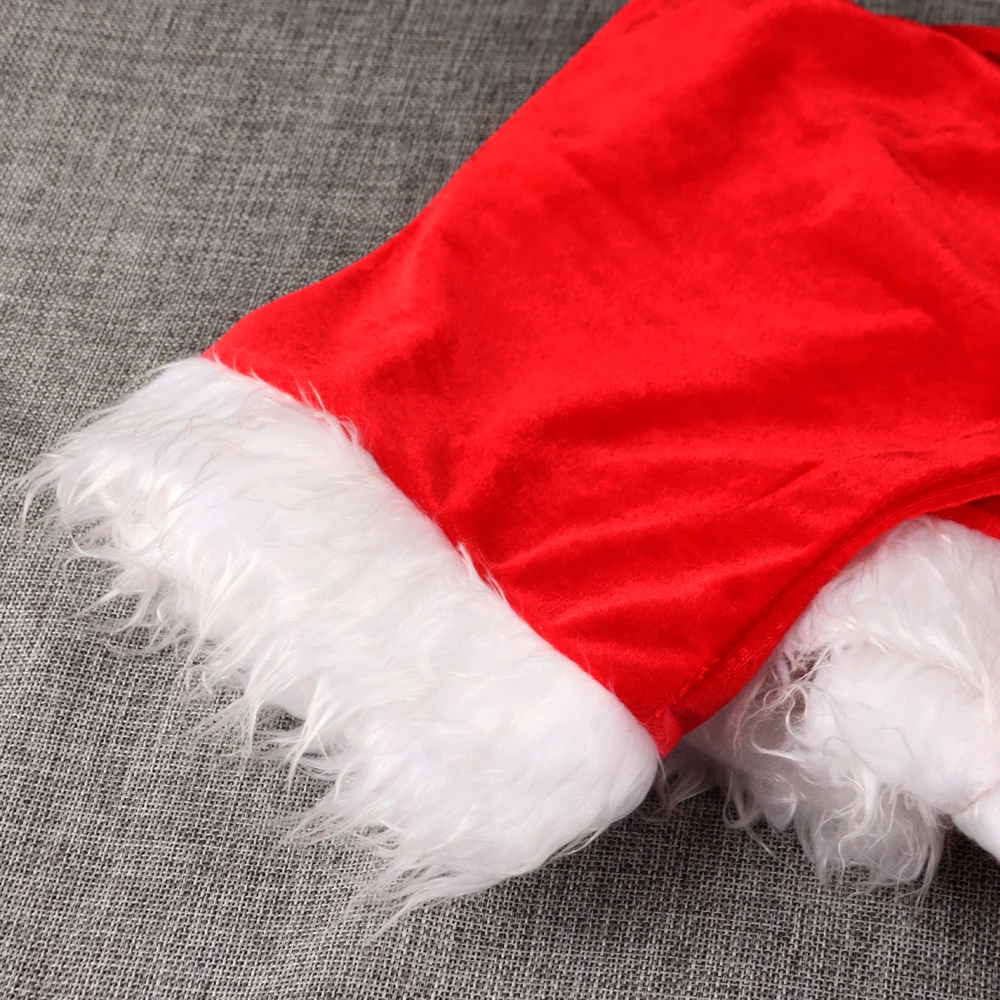 Большая шапка плащ Санты С Красным золотом Рождественская бархатная накидка с