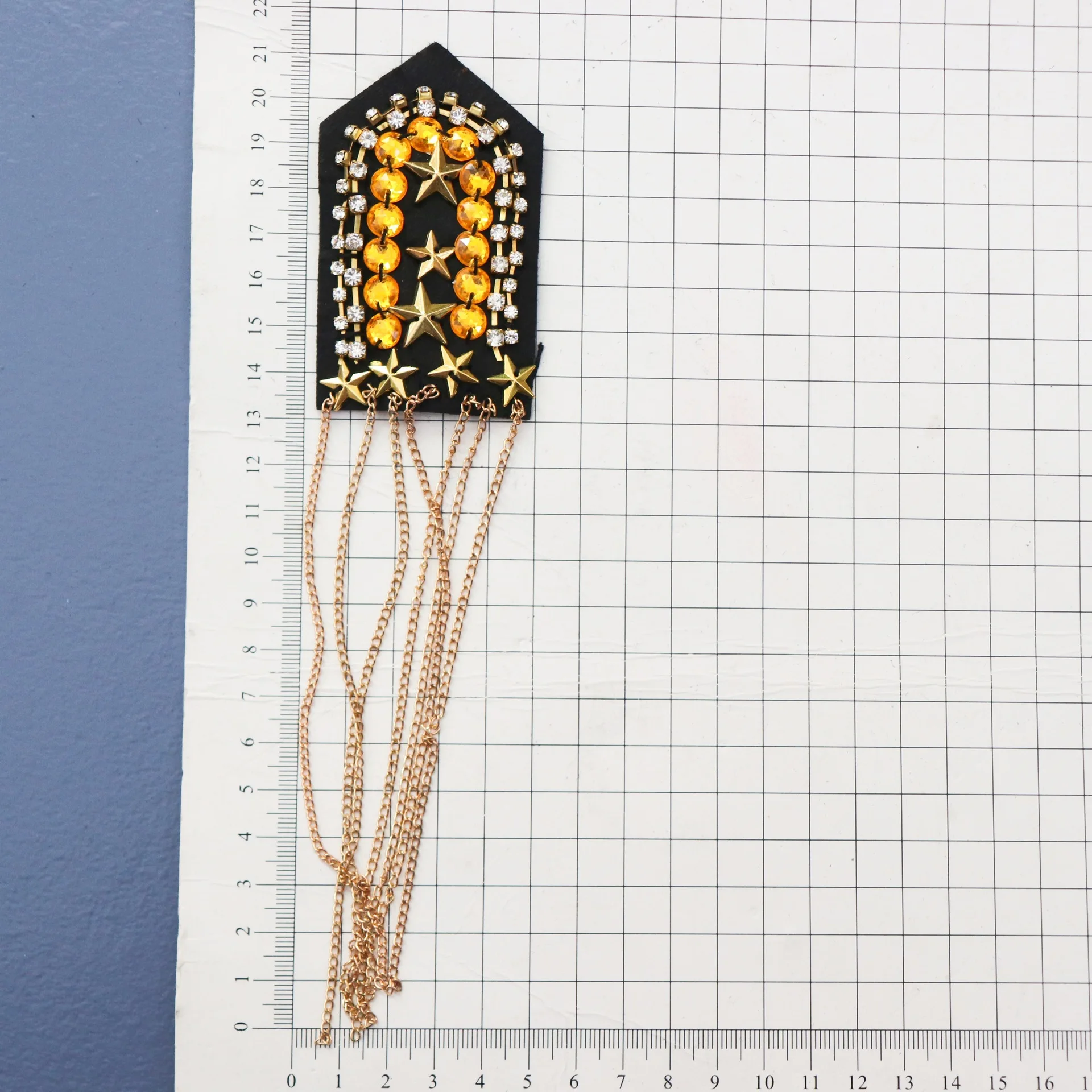 Эполета из бисера для одежды в стиле панк пальто костюма модная аппликация