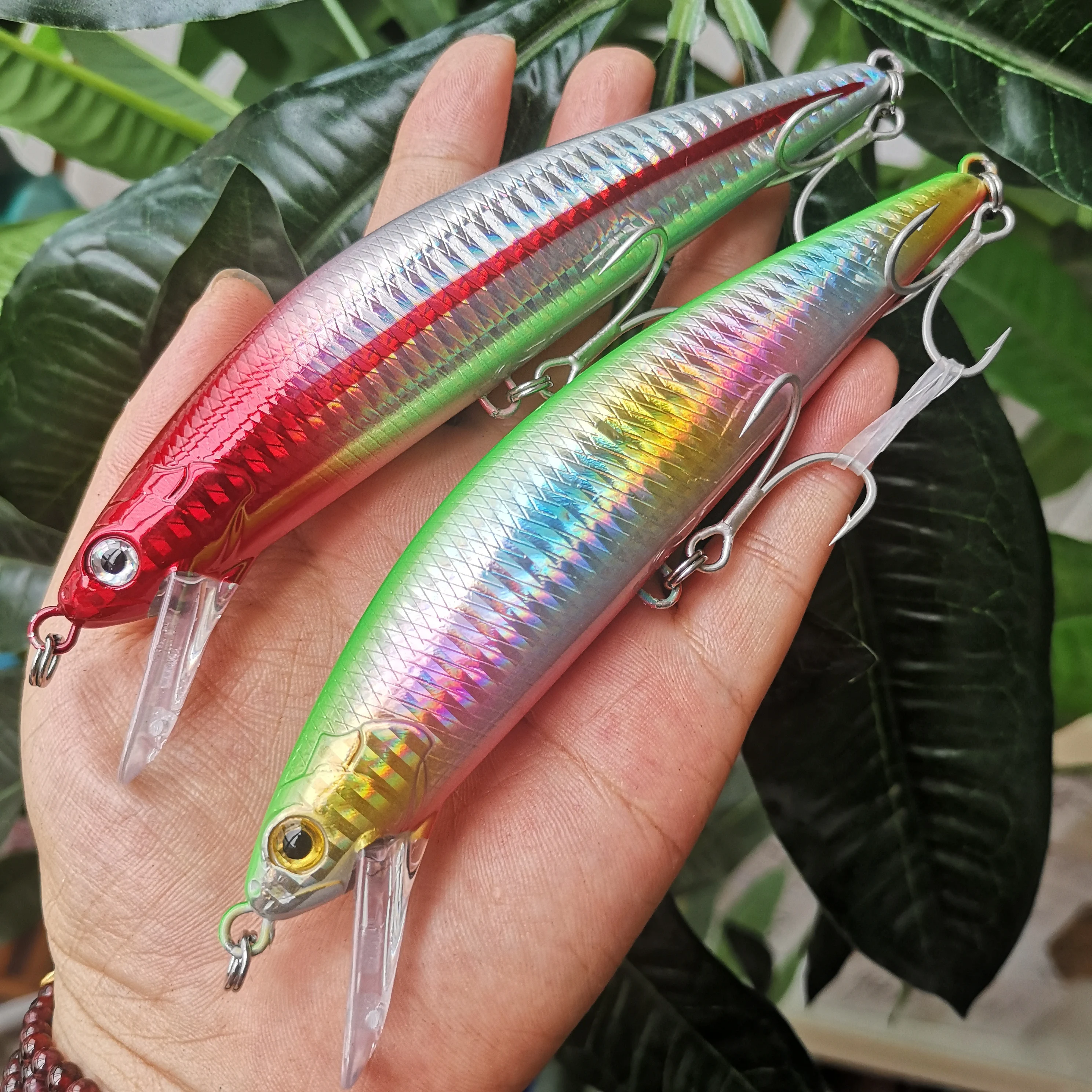 

Swolfy 3pcs/lot 14cm 60g minnow fishing lure 3D Eyes sinking Artificial bait peche hard fishing lure