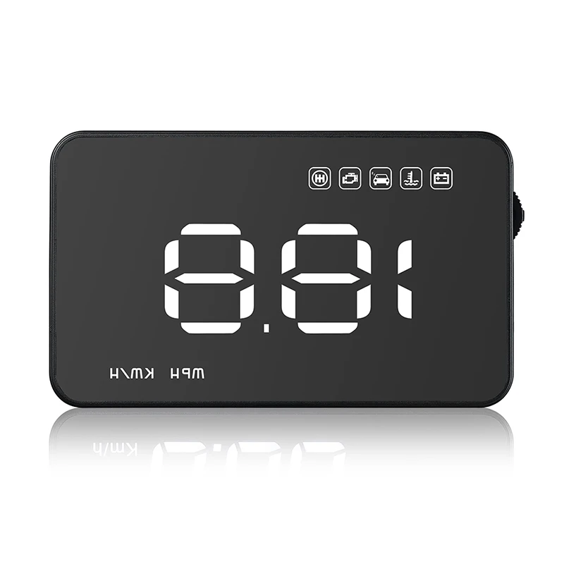 

1SET car Hud Head Up Display Universal Speedometer Over-speed Alarm Digital Car-styling Car Speedometer Windshield Black