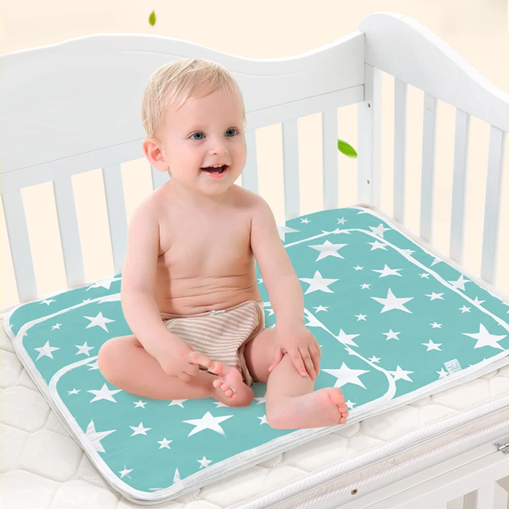 Baby Changing mat Portable Foldable Washable waterproof mattress children game Floor mats Reusable travel pad Diaper50*70cm | Мать и