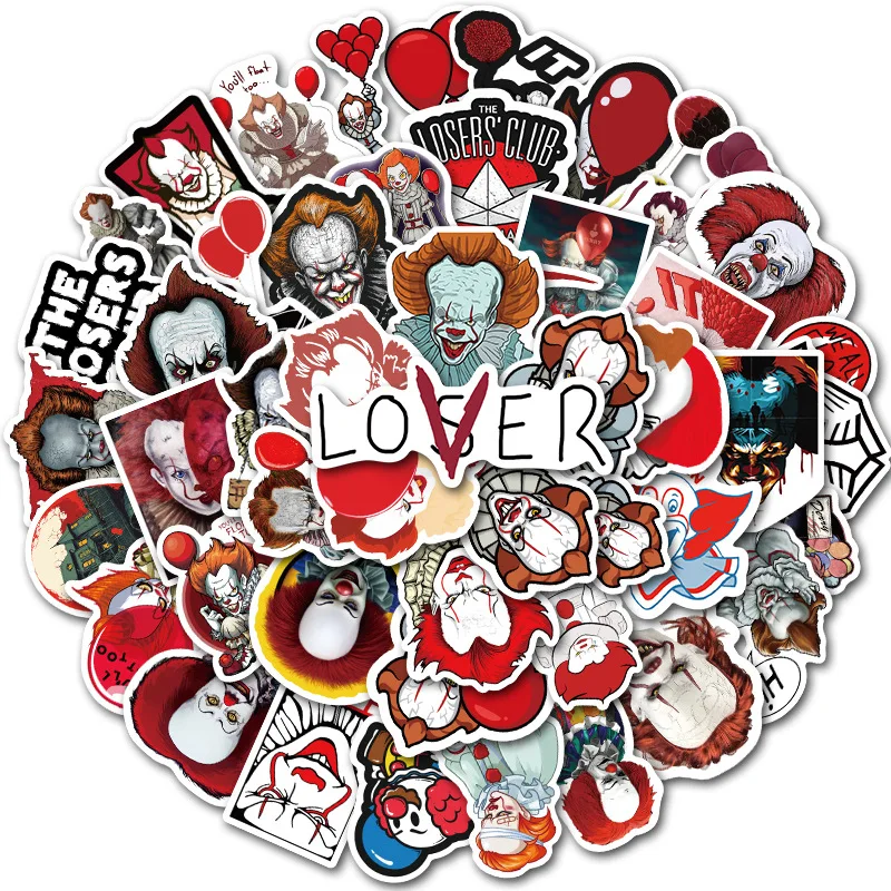 50 шт. Американский сериал ТВ новый фильм клоун возвращается 2 Наклейки на чемодан