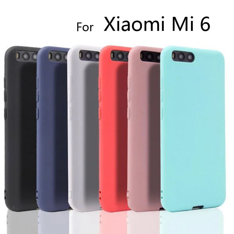 Силиконовый чехол из ТПУ Для Xiaomi Mi 6 ультратонкий прозрачный матовый