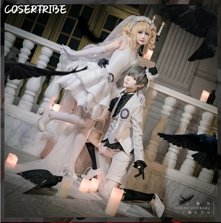 Свадебное платье с изображением черного Батлера Элизабет костюм для косплея на