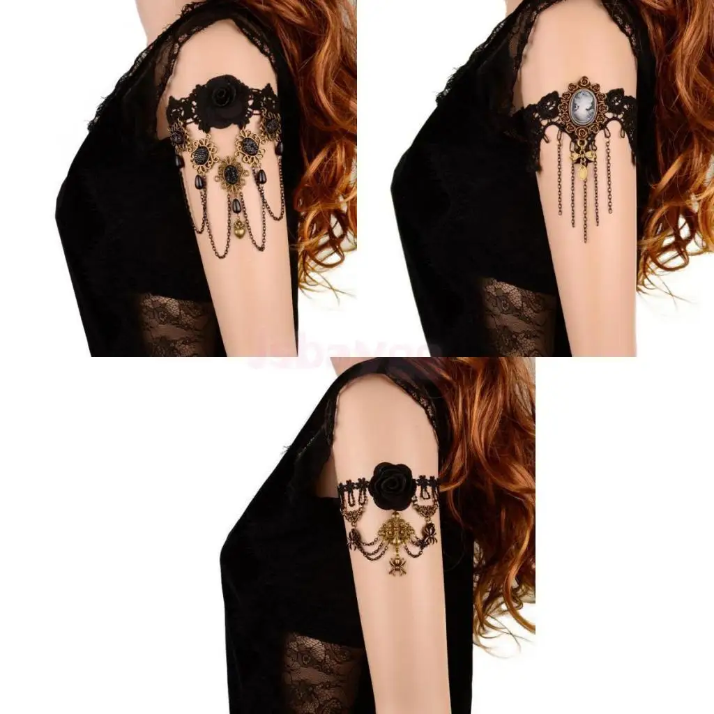 Винтажная кружевная цепочка с кисточками верхняя рука манжета нарукавная