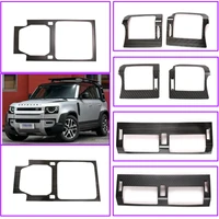 for land rover defender 90 110 2020 2021 st car accessories stainless steel center console cover trim air condition outlet frame