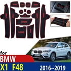 Противоскользящий резиновый коврик для чашки, дверной паз, коврик для BMW X1 F48 2016 2017 2018 2019 15 шт., аксессуары, коврик для телефона